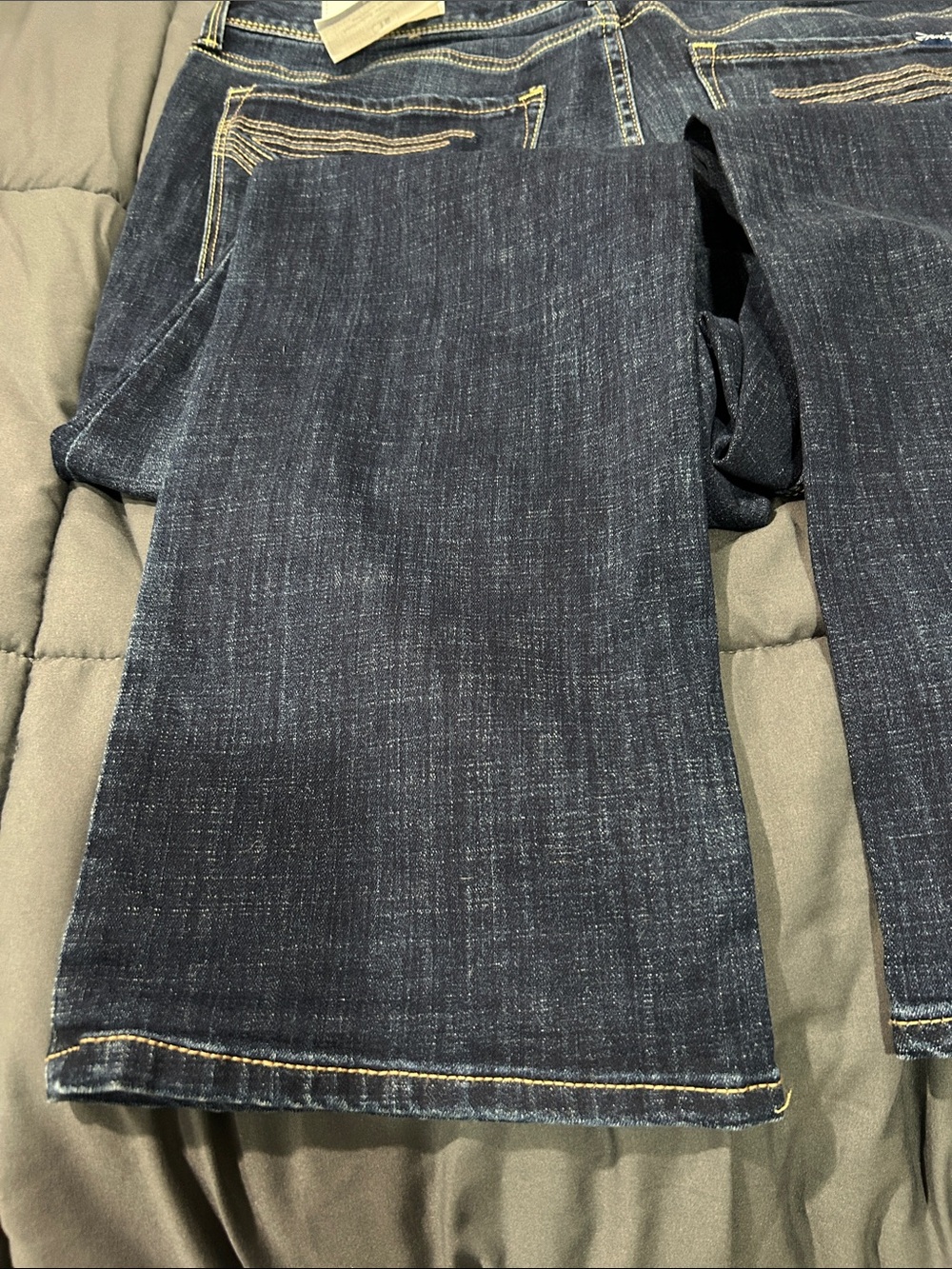 Seven7 Women’s Dark Blue Bootcut Jeans with Contrast Stitching - Picture 5 of 10